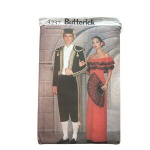 Y2K Butterick 3237 Costume Sewing Pattern Matador Flamenco Dress All Sizes UNCUT